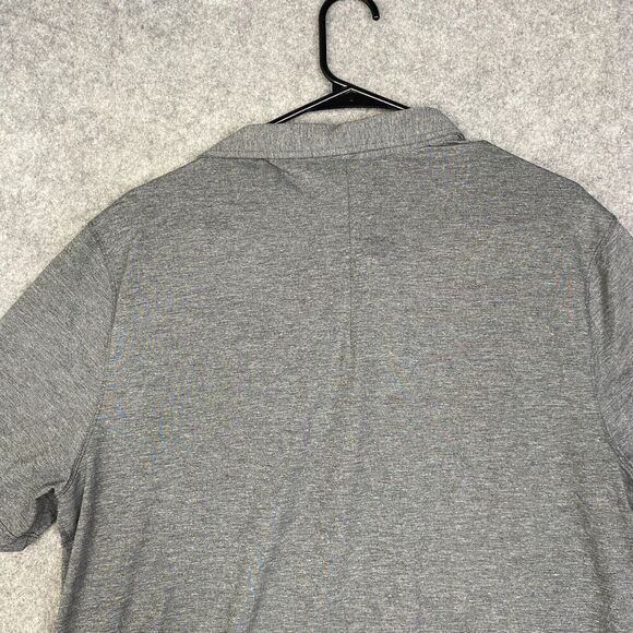 Lululemon Shirt Mens Gray Performance Golf Polo Stretch Short Sleeve Heather - Picture 8 of 10